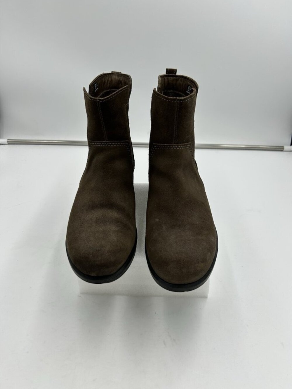 ECCO Touch 15 Brown Suede Chelsea Ankle Boots Comfort Pull On EU 40 US 9-9.5 NEW